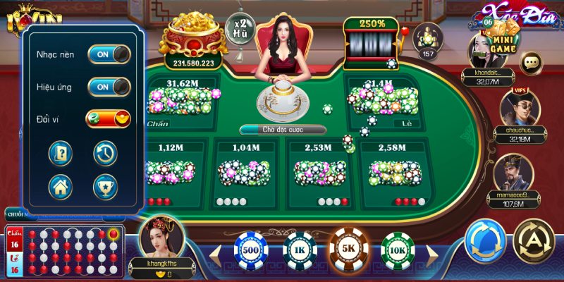 Trình tự đặt cược xóc đĩa trên nền tảng Iwin68