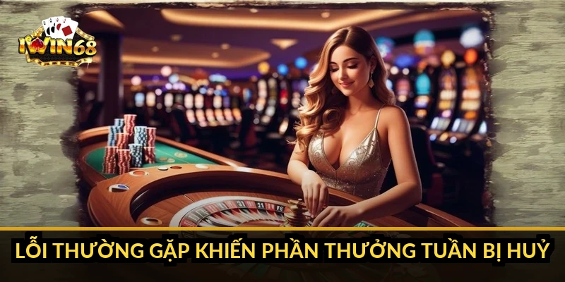 Lỗi thường gặp khiến phần thưởng tuần bị huỷ